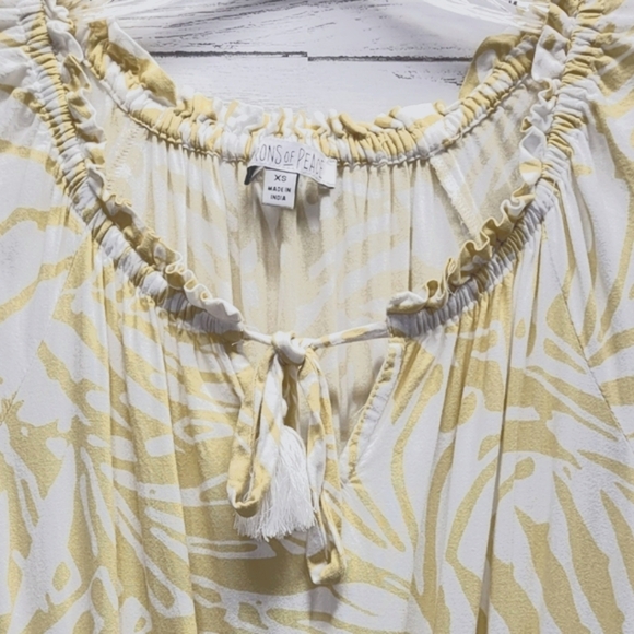 Patrons of Peace June Print Dress Ruffle Tier. Anthropologie Size XS - Picture 4 of 5